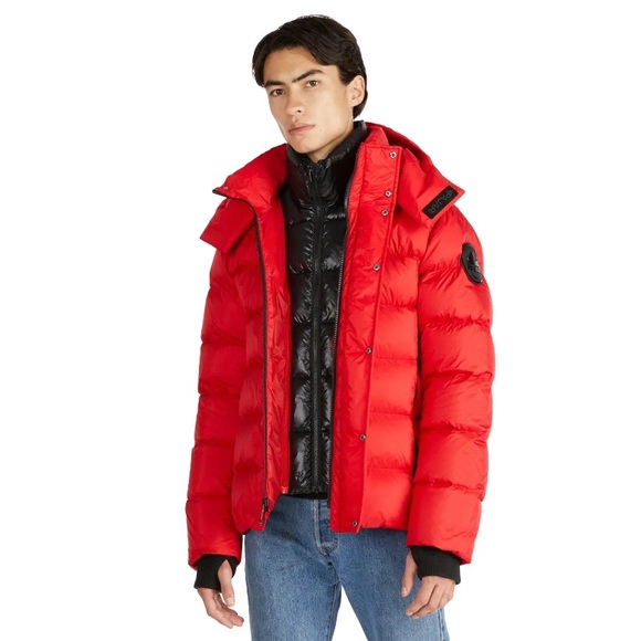 PAJAR Oden Red Hooded Quilted Puffer Men's Jacket, Duck Down NWT $540